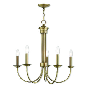 Estate Five Light Chandelier in Antique Brass (107|4268501)