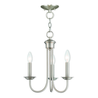 Estate Three Light Mini Chandelier in Brushed Nickel (107|4268391)