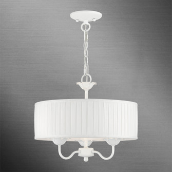 Edinburgh Three Light Pendant in White (107|4177303)