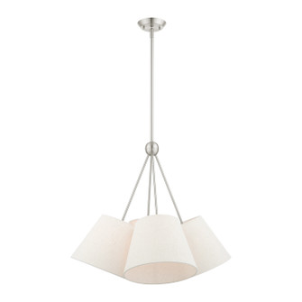 Prato Four Light Chandelier in Brushed Nickel (107|4138491)