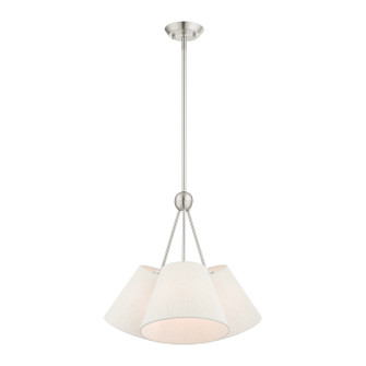 Prato Three Light Chandelier in Brushed Nickel (107|4138391)