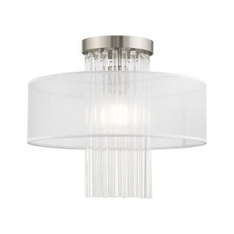 Alexis One Light Ceiling Mount in Brushed Nickel (107|4114691)