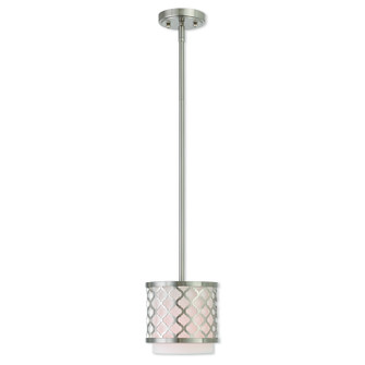 Arabesque One Light Mini Pendant in Brushed Nickel (107|4110191)