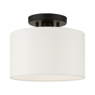 Meridian One Light Semi Flush Mount in Black (107|4109504)