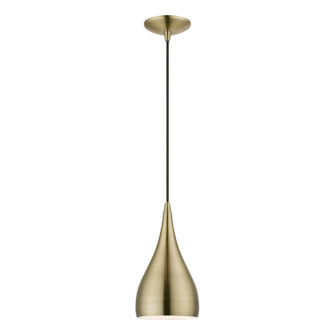 Amador One Light Pendant in Antique Brass (107|4098101)