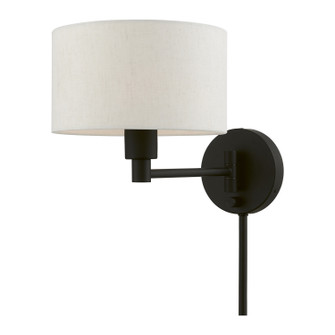 Swing Arm Wall Lamps One Light Swing Arm Wall Lamp in Black (107|4094004)