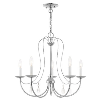 Mirabella Five Light Chandelier in Polished Chrome (107|4086505)