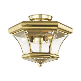 Monterey Three Light Ceiling Mount in Polished Brass (107|408302)