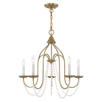 Alessia Five Light Chandelier in Antique Brass (107|4079501)