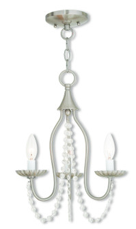 Alessia Three Light Mini Chandelier in Brushed Nickel (107|4079391)