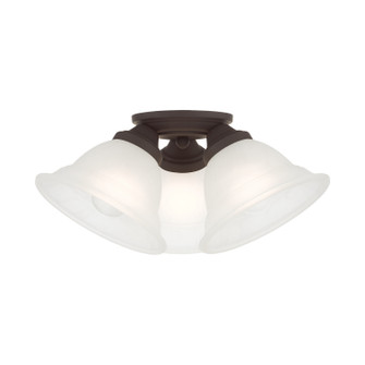 Wynnewood Three Light Flush Mount in Bronze (107|4072707)