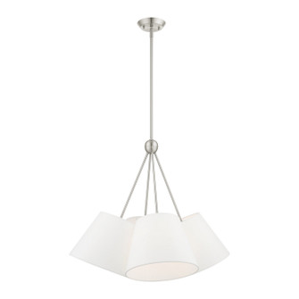 Prato Four Light Chandelier in Brushed Nickel (107|4056491)