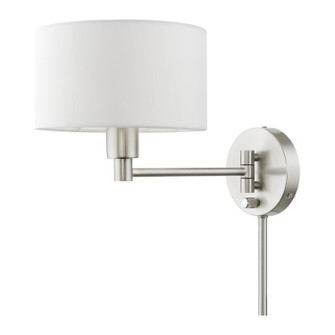 Swing Arm Wall Lamps One Light Swing Arm Wall Lamp in Brushed Nickel (107|4008091)