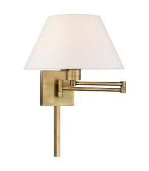 Swing Arm Wall Lamps One Light Swing Arm Wall Lamp in Antique Brass (107|4003901)