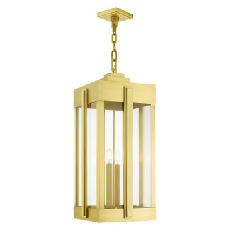 Lexington Four Light Outdoor Pendant in Natural Brass (107|2772008)