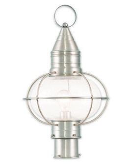 Newburyport One Light Outdoor Post-Top Lanterm in Brushed Nickel (107|2690591)