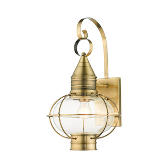 Newburyport One Light Outdoor Wall Lantern in Antique Brass (107|2690401)