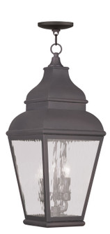 Exeter Three Light Outdoor Pendant in Bronze (107|261007)