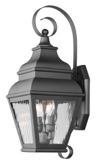 Exeter Two Light Outdoor Wall Lantern in Black (107|260204)
