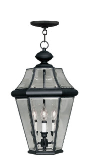 Georgetown Three Light Outdoor Pendant in Black (107|236504)