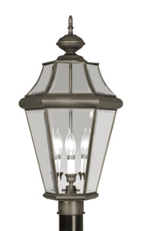 Georgetown Three Light Post-Top Lanterm in Bronze (107|236407)