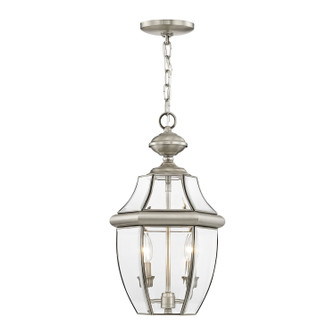 Monterey Two Light Outdoor Pendant in Brushed Nickel (107|225591) Monterey Two Light Outdoor Pendant in Brushed Nickel (107|225591)