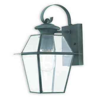 Westover One Light Outdoor Wall Lantern in Charcoal (107|218161)