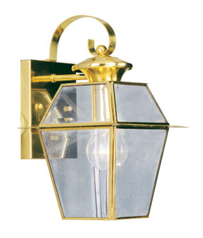 Westover One Light Outdoor Wall Lantern in Polished Brass (107|218102)