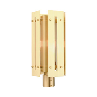 Utrecht One Light Outdoor Post Top Lantern in Satin Brass (107|2177612)