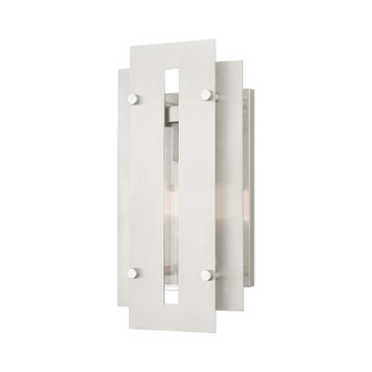 Utrecht One Light Outdoor Wall Lantern in Brushed Nickels (107|2177291)