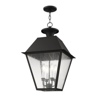 Mansfield Four Light Outdoor Pendant in Black (107|217404)