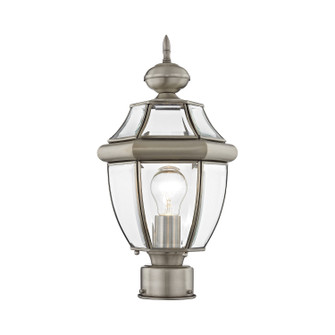Monterey One Light Outdoor Post-Top Lanterm in Brushed Nickel (107|215391)