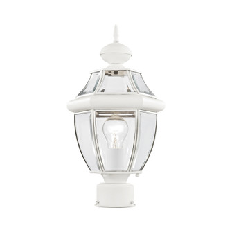 Monterey One Light Outdoor Post-Top Lanterm in White (107|215303)