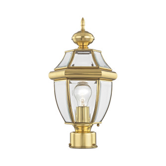 Monterey One Light Outdoor Post-Top Lanterm in Polished Brass (107|215302)