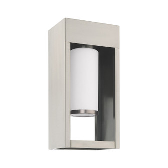 Bleecker One Light Outdoor Wall Lantern in Brushed Nickel (107|2098291)