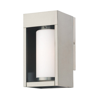 Bleecker One Light Outdoor Wall Lantern in Brushed Nickel (107|2098191)