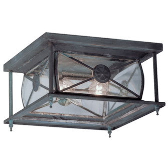 Providence Two Light Outdoor Ceiling Mount in Charcoal (107|209061)