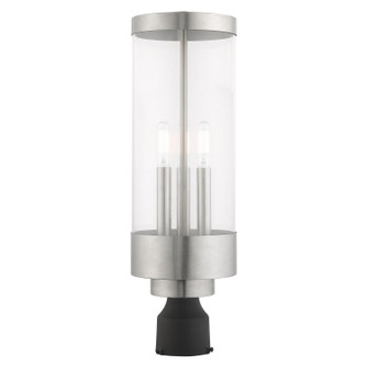 Hillcrest Three Light Post-Top Lanterm in Brushed Nickel (107|2072891)