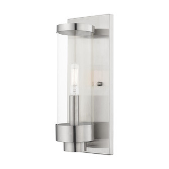 Hillcrest One Light Outdoor Wall Lantern in Brushed Nickel (107|2072191)