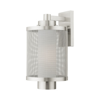 Nottingham One Light Outdoor Wall Lantern in Brushed Nickel (107|2068391) Nottingham One Light Outdoor Wall Lantern in Brushed Nickel (107|2068391)