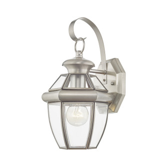 Monterey One Light Outdoor Wall Lantern in Brushed Nickel (107|205191)