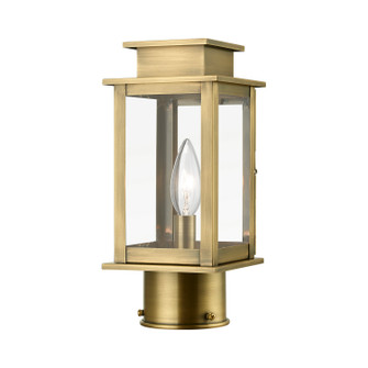 Princeton One Light Outdoor Post Top Lantern in Antique Brass (107|2020101)