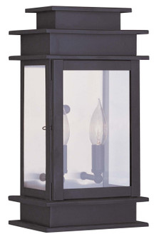 Princeton Two Light Outdoor Wall Lantern in Bronze w/ Polished Chrome Stainless Steel (107|201407)