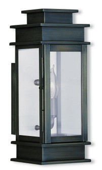 Princeton One Light Outdoor Wall Lantern in Vintage Pewter w/ Polished Chrome Stainless Steel (107|201329)