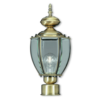 Outdoor Basics One Light Outdoor Post-Top Lanterm in Antique Brass (107|200901)