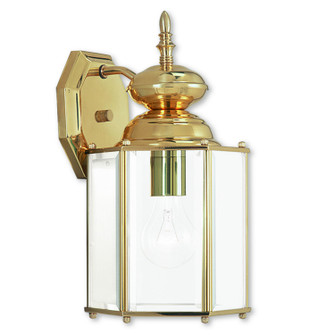 Outdoor Basics One Light Outdoor Wall Lantern in Polished Brass (107|200702)