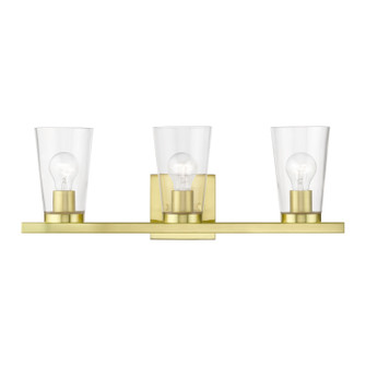 Cityview Three Light Vanity Sconce in Satin Brass (107|1762312)