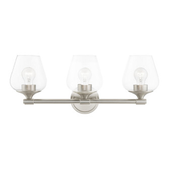 Willow Three Light Vanity Sconce in Brushed Nickel (107|1747391)
