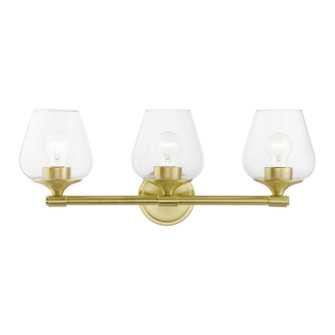 Willow Three Light Vanity Sconce in Satin Brass (107|1747312)