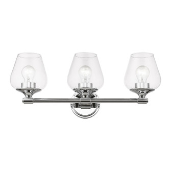 Willow Three Light Vanity Sconce in Polished Chrome (107|1747305)